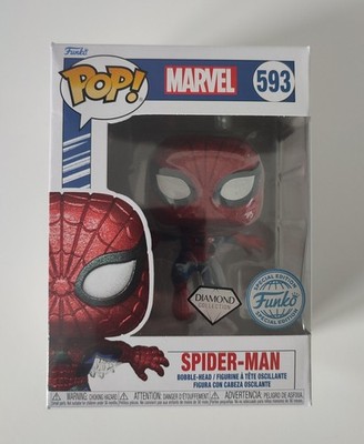 Funko Pop Marvel Spiderman 593 Diamond Collection Special Edition