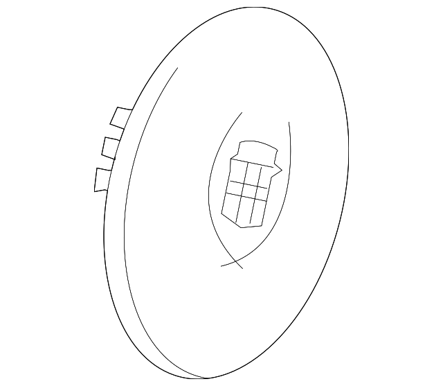 Genuine GM Button Style Center Cap with Crest and Wreath Logo 09597187