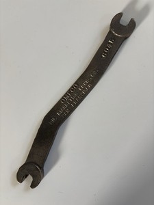 Antique Omeco Oil Marketing Equip. Co. Wrench San Francisco Bronze Color