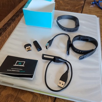 Fitbit Flex 1st Gen Tracker Bundle - USB Chargers, Wristbands, Sync Dongle NOB