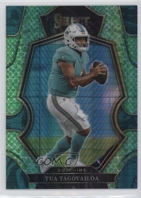 2022 Panini Select Premier Level Dragon Scale Prizm 74/89 Tua Tagovailoa 0vc5