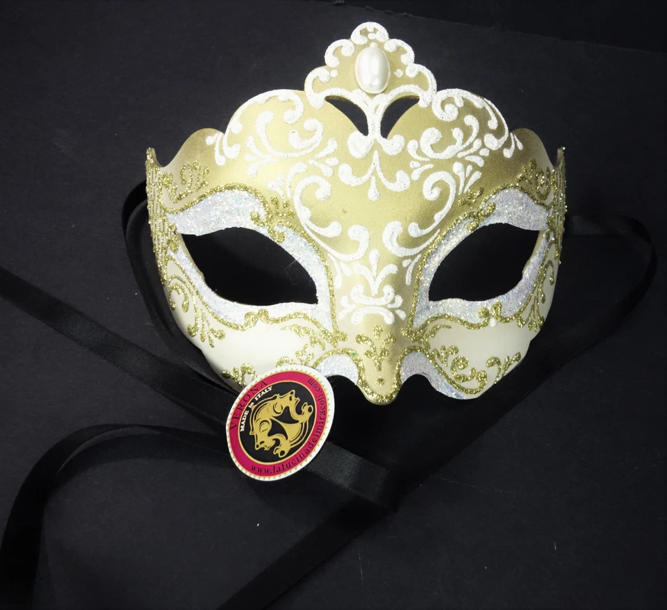 Venice Paper Mache Masquerade Mask la fucina dei miracoli Venetian Papier Mache - Image 2 of 4