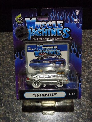 ミニカー 1996 CHEVY INPARA 1996 CHEVY IMPALA SILVER WHITE TIRE LTD ED MUSCLE MACHINES 1/64 | eBay