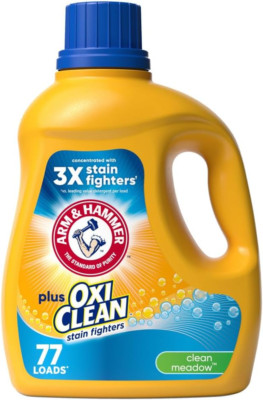 plus Oxiclean Clean Meadow, 77 Loads Liquid Laundry Detergent, 100.5 Fl Oz