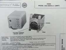 Vintage Sams Photofact Manual FORD MODEL FAE-18805-A (3MFT)