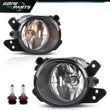 Pair Bumper Fog Lights Clear Lens Replacement Fit For 06-14 Mercedes Benz