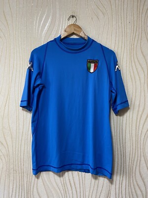 ITALY 2000 2002 HOME FOOTBALL SHIRT SOOCER JERSEY KAPPA sz L MEN