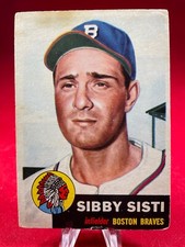 1953 Topps Sibby Sisti #124 Boston Braves