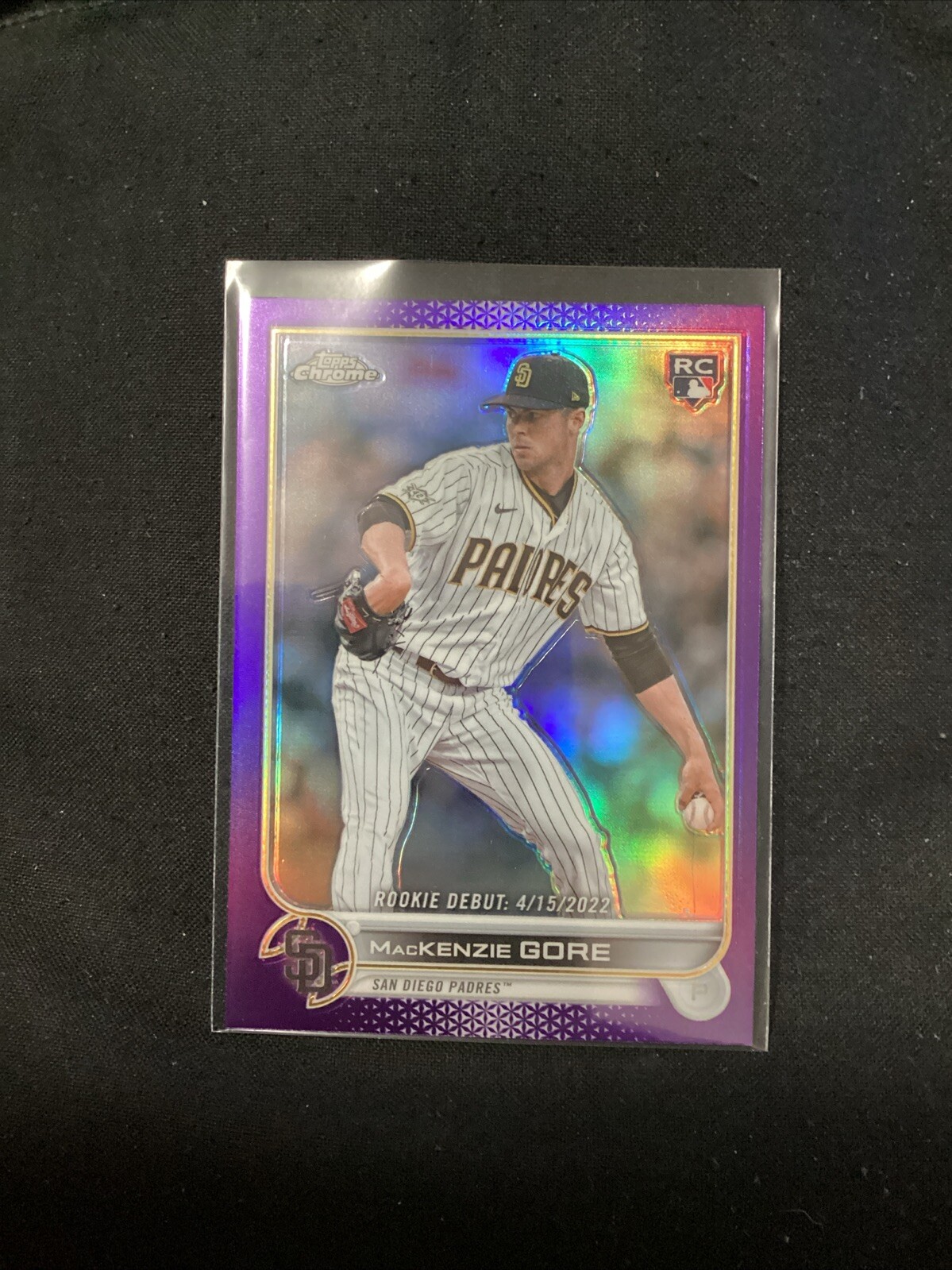2022 Topps Chrome Update Purple Refractors #USC19 MacKenzie Gore             V31
