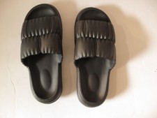 Unisex Black Cloud Rubber Anti-Skid Slide Slippers US Size 7-8 / 40-41