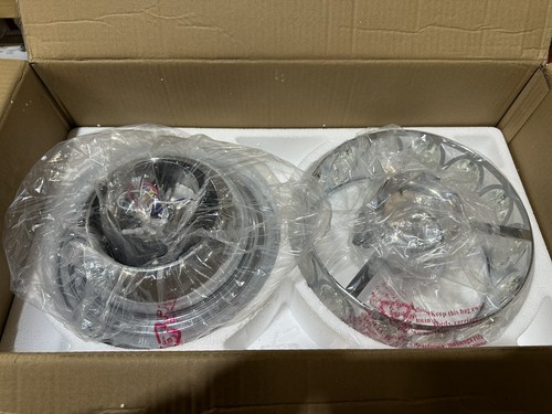 READ DESCRIPTION Breezary Jemore 52” Indoor FlushMount Chrome Crysral CeilingFan - Picture 4 of 7