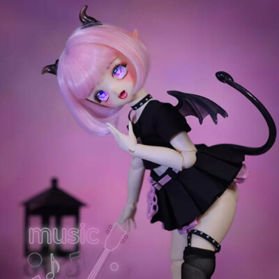 1/4 Resin BJD Ball Joint Doll Girl Chelsea Full Set Eyes Elf Ears Wings Makeup