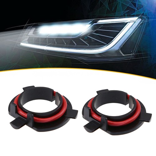 2x H7 LED Headlights Bulb Adapter Socket Base Holder Retainer For Kia Mitsubishi - Picture 4 of 12