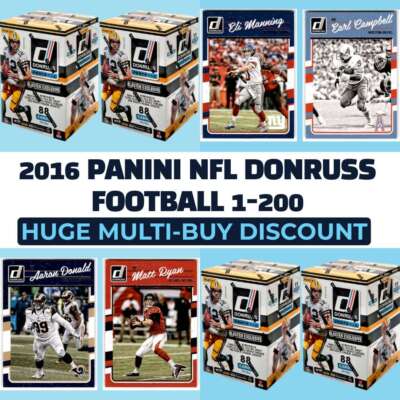 2016 Panini NFL Donruss Football 1-200 - Wählen Sie Ihre Karte