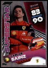 303 - Turbo Attax F1 2022 Trading Card - Renn Superstar - Carlos Sainz