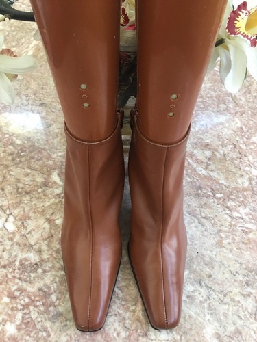 Low Heel Side Zipper Ankle Boots Sz 