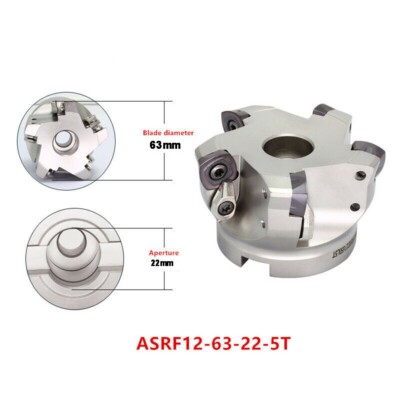 ASRF 12-63-22-5T CNC Fast-forward Indexable Face Milling Cutter For SDMT