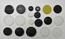 19 Nikon Canon LPL Schneider Rollei camera photo equipment different lens caps
