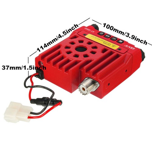 QYT KT8900 RED Mobile Radio Commercial Public Transceiver Wireless Base Station - Zdjęcie 7 z 9