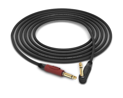 Sommer Spirit LLX Silent Cable | Neutrik Gold 90° 1/4'' TS | Black 40 Feet