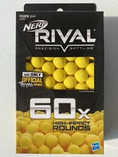 Nerf Balls Rival Precision Battling Official High Impact Rounds Ammo 60X Rounds
