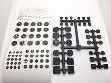 1PC 1/8th Scale Instrument Bezel Gauge & Sticker Set RC Model (US SELLER/SHIP)