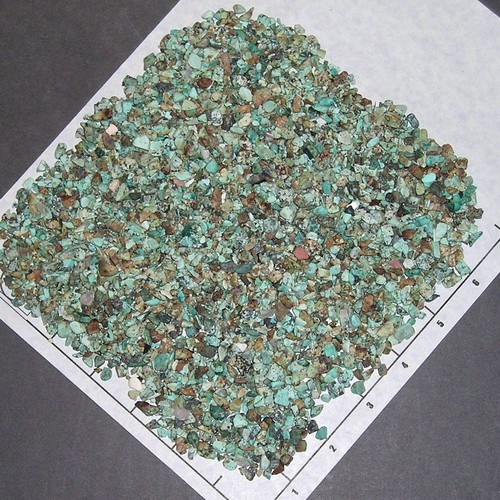 TURQUOISE Chips Natural 8mm and smaller, rough 1/2 lb bulk - Picture 2 of 2