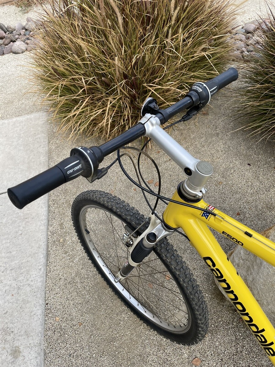 Cannondale CAD2 F500 Mountain Bike SHARP Yellow Lg Frame EXCELLENT