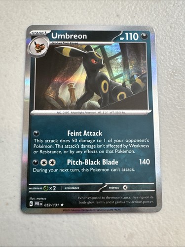 Pokemon TCG Prismatic Evolutions Umbreon 059/131 Holo NM - Bild 1 von 2