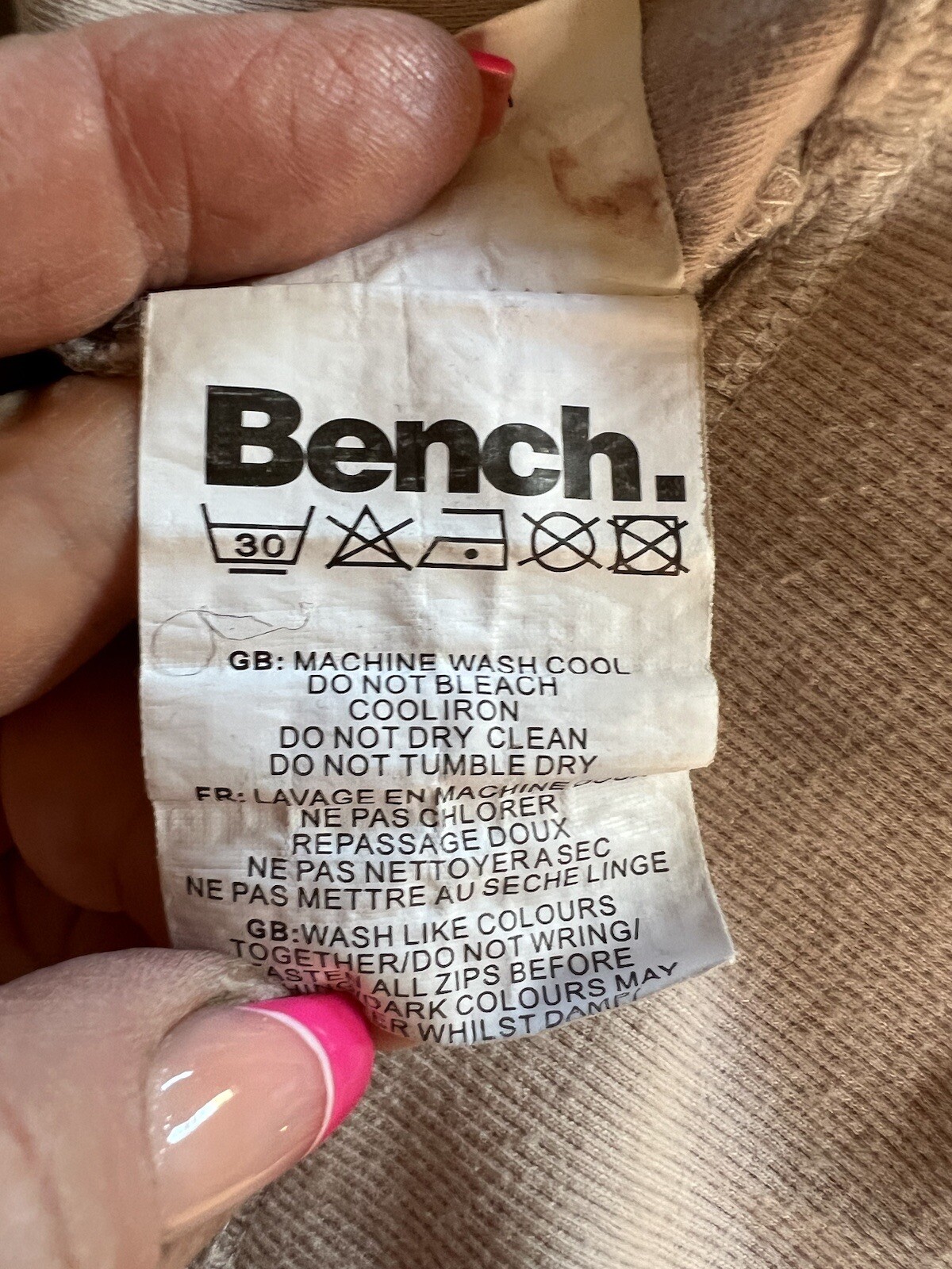 Bench Camo zip up hoody L 10 12 logo eBay