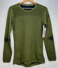 Smartwool Intraknit Thermal Merino Crew BaseLayer Top Mens NWT Mediu Winter Moss