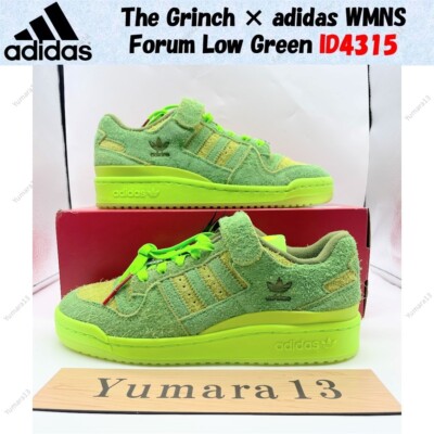 The Grinch × adidas WMNS Forum Low Green ID4315 Women's Size