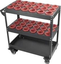 CME  CNC TOOLING CART FOR CAT50, BT50 Tool Holders Cart Capacity 36–New Design
