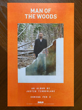 JUSTIN TIMBERLAKE Man Of The Woods 2-sided 11x17 Poster ORIGINAL 2018 PROMO ONLY
