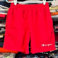 Y2K Style Champion Nylon Shorts Men Small 2000s Sportswear Mesh Lined Workout