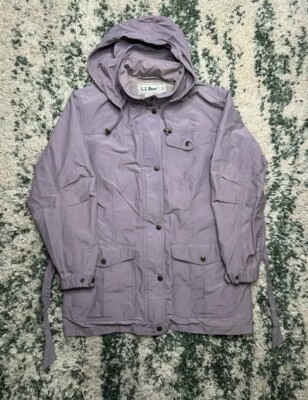 Vintage L.L. Bean Lavender 90 s Lightweight Windbreaker Anorak Jacket Coat