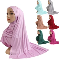Muslim Women Scarf Long Shaws Heab  Coved Wrap Islamic Headscarf gARA Ad