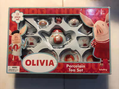 Olivia & Ian Falconer 2010 Schylling Porcelain Tea Set