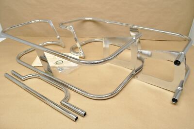 Bates Harley Honda Motorcycle Luggage Saddlebag Wrap Around Guard Bar Set NOS