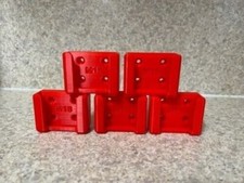 3D Printed Milwaukee M18 Battery Holder 5 Pack Red Free Shipping Made In U.S.A.