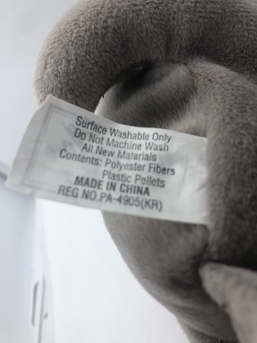 Coca-Cola #0107 1997 Gray Seal in Baseball Hat Bean Bag Plush Style Vintage Coke - Picture 6 of 9