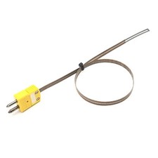OMEGA 88304K Thin Leaf K-Type Thermocouple For Layered Surfaces 19", 420°F Max