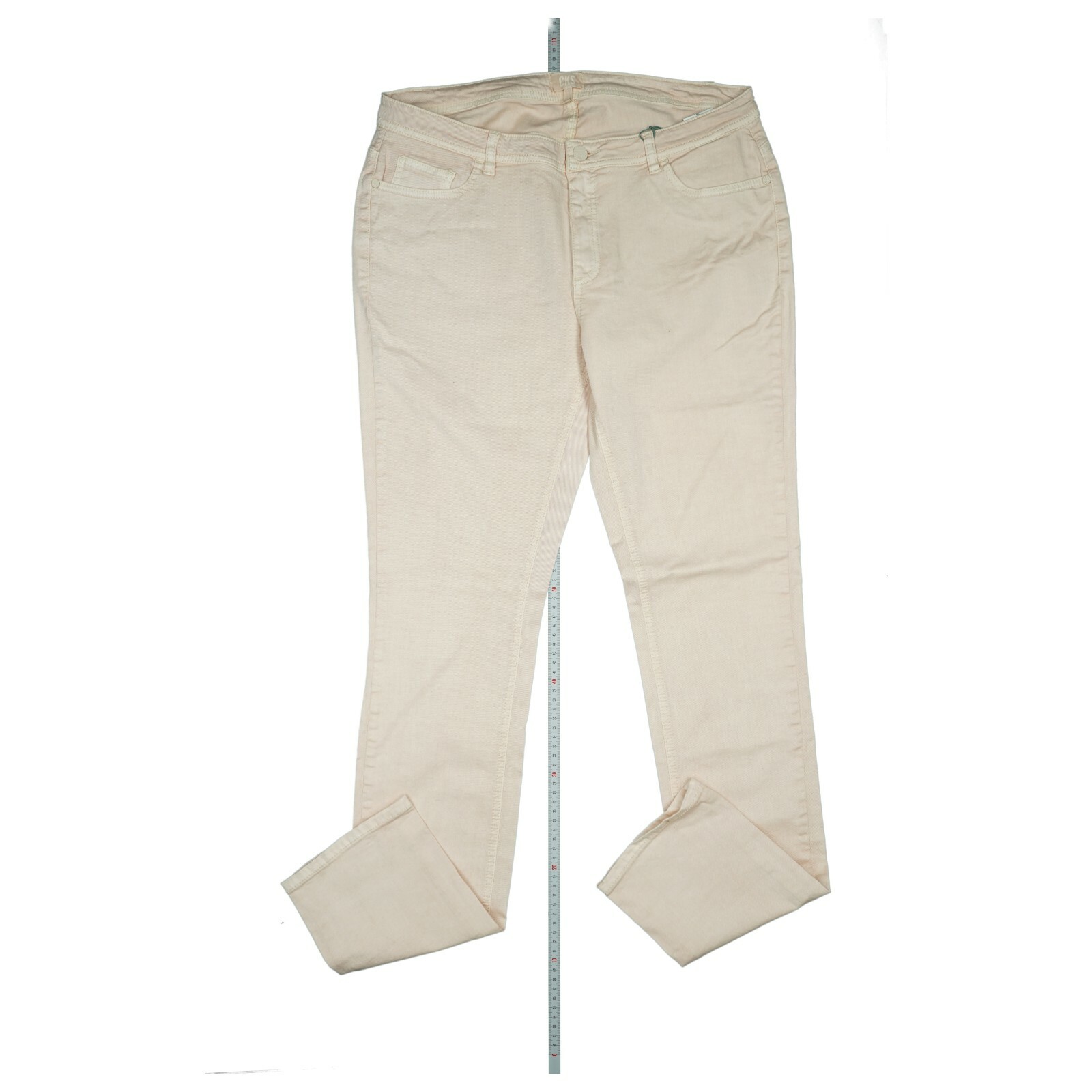 CKS Mujer Vaqueros Súper Stretch Delgado Skinny Verano W34 XL L34 Rosa Nuevo