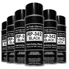 18-Cans - COSMOLINE MILITARY-GRADE "BLACK" Spray Rust Preventive RP-342