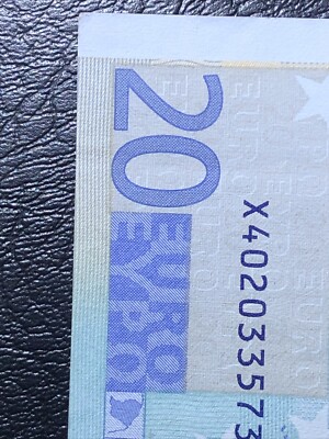 Nr. X40203357338 2002 Germany 20 Euro Banknote *P-10s* *Duise Sig