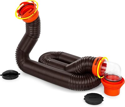 Durable Camco RhinoFLEX RV Sewer Hose Kit Trailer Camper Parts Accessories Set