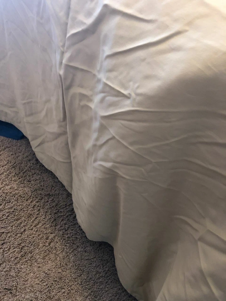 The Company Store Tan Queen Soft Cotton Flat Sheet 89” x 101” EUC - Image 4 of 4