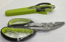 2-PACK Stainless Steel Kitchen Shears Heavy Duty Scissors For Meat Fish Chicken