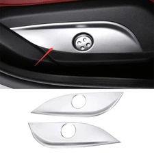 For Mercedes-Benz GLC 2016-2021 Silver ABS Seat Button Handle Panel Cover Trim