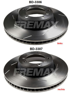 2 Bremsscheiben hinten re u li Fremax BD-3386/3387, 330 mm für Porsche Panamera